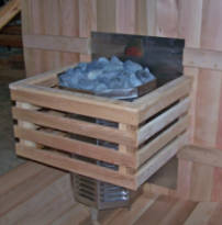 Gas fired sauna heaters